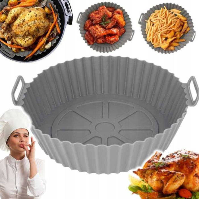 FOREMKA Silikonowa Wkład AIR FRYER Frytkownica BEZTŁUSZCZOWA 16-20cm.
