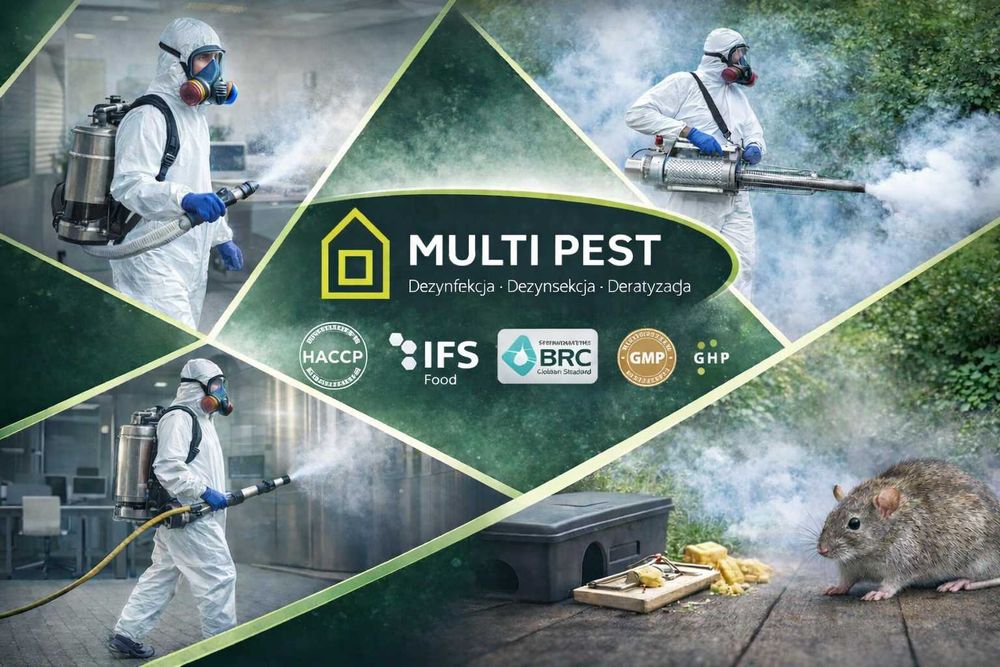 Skuteczna deratyzacja - zwalczanie pluskiew, prusaków zamgławianie ULV