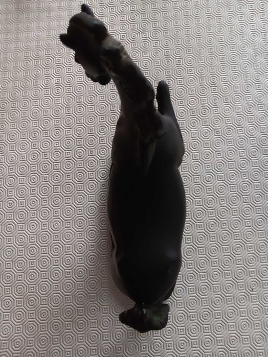 Estatua de cavalo em liga de bronze e estanho