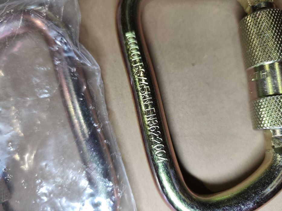 Mosquetão de Aço Automático 45kN AutoLock Escalada Alpinismo Industria