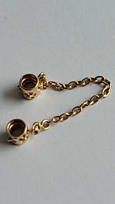 Złoty łańcuszek zabezpieczający Pandora oryginalny