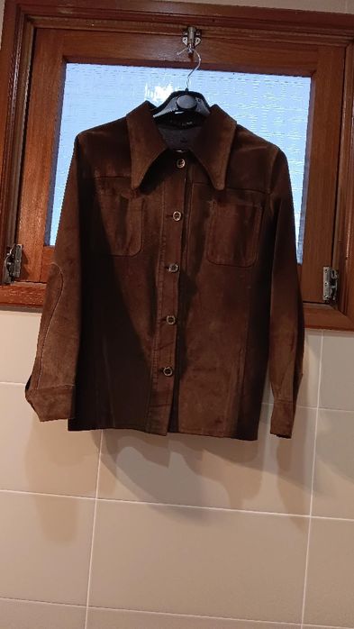 Casaco de senhora de Nobuck. Tamanho 36