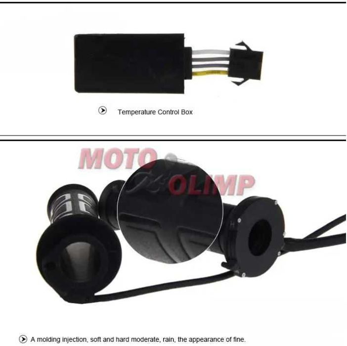 Грипси мото з підігрівом (ручки керма на мотоцикл, квадроцикл) 22мм