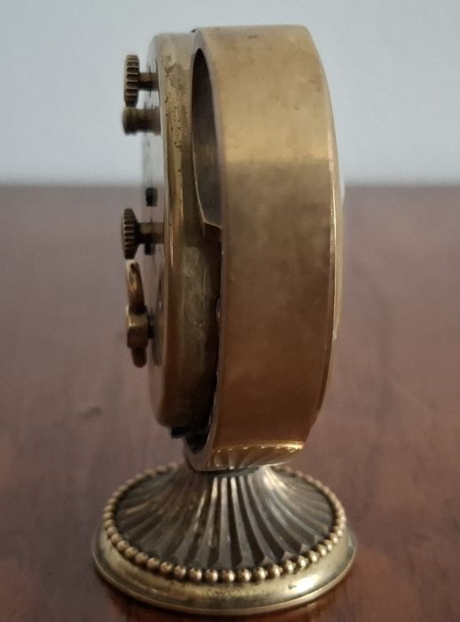 Zegarek Swiza 8 podróżny budzik 8 dniowy sprawny kompletny mosiądz 50r