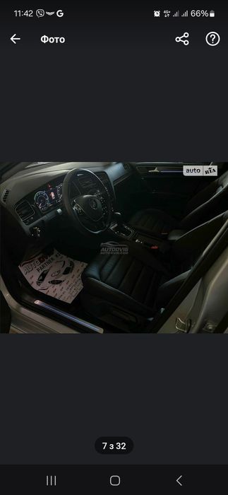 E Golf E-Golf ЗАРЯДКА 12 ГРН КВТ  Оренда  авто для таксі