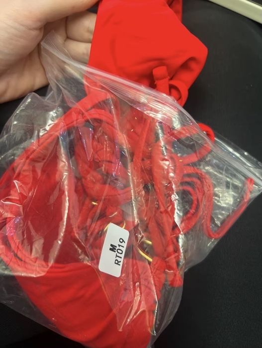 Червоне бразильське міні бікіні якісний дуже гарний роздільний купальн