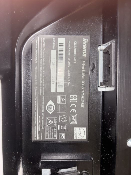 Monitor iiyama XU2290HS czarny 21,5’