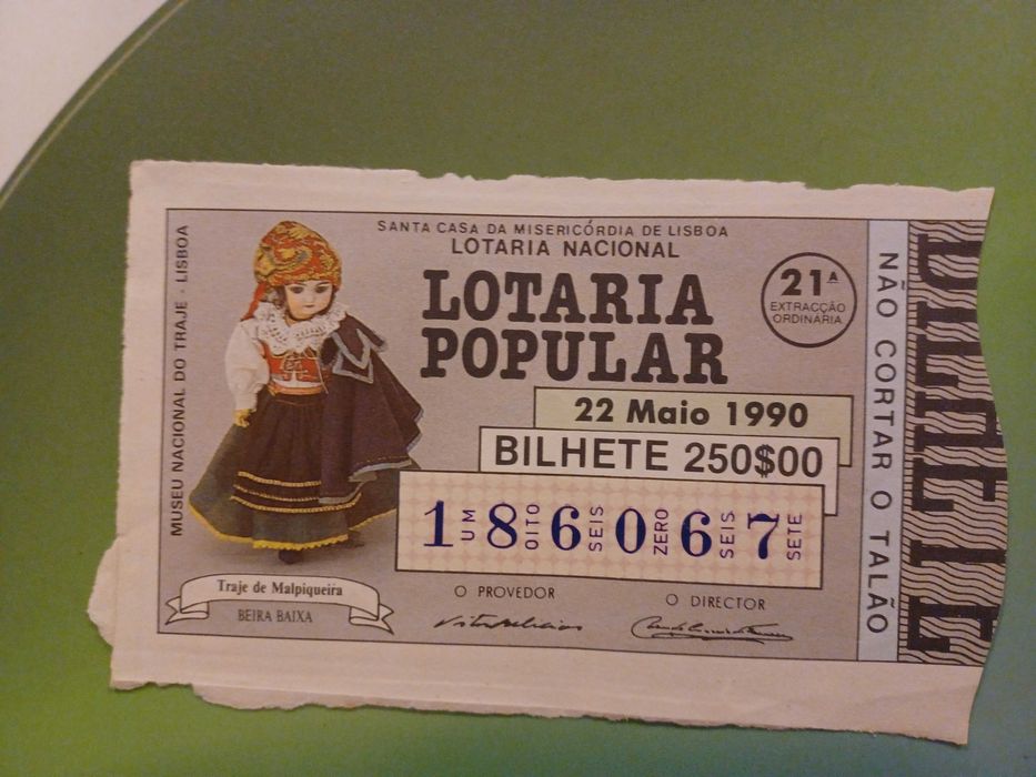 Lotaria Popular - Cautelas antigas