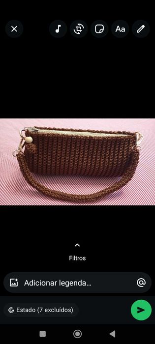 Bolsas em crochê