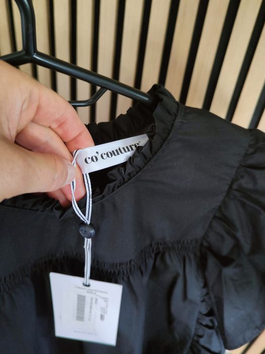 Bluzka z długim rękawem i falbanką