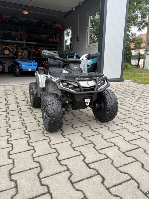 Quad dla dziecka na akumulator Can-Am Outlander ATV 24V 4x200W – Szary