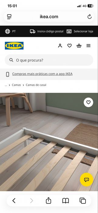 Cama casal beige vendida com colchâo