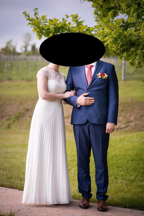 Suknia ślubna niebanalna r36/38 Atelie Ewa Śliwa.