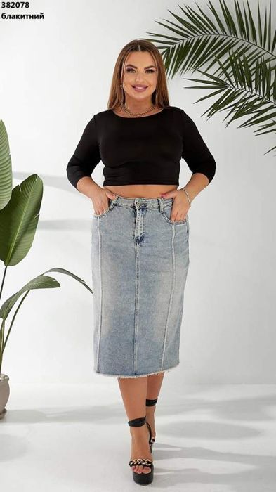 Джинсова спідничка ( полубатал)