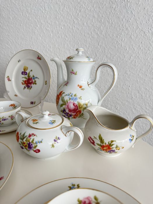 Serwis do herbaty Rosenthal Balmoral bukiet kwiatów