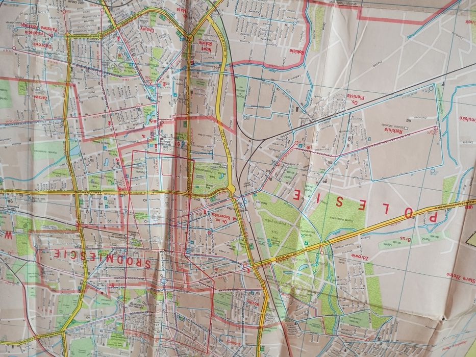 Plan miasta Łodzi z Listopada  roku 1982