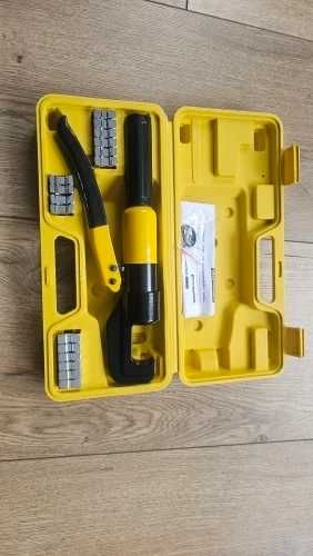 Zaciskarka hydrauliczna MOCNA 80kN do przewodów 4-70mm + walizka