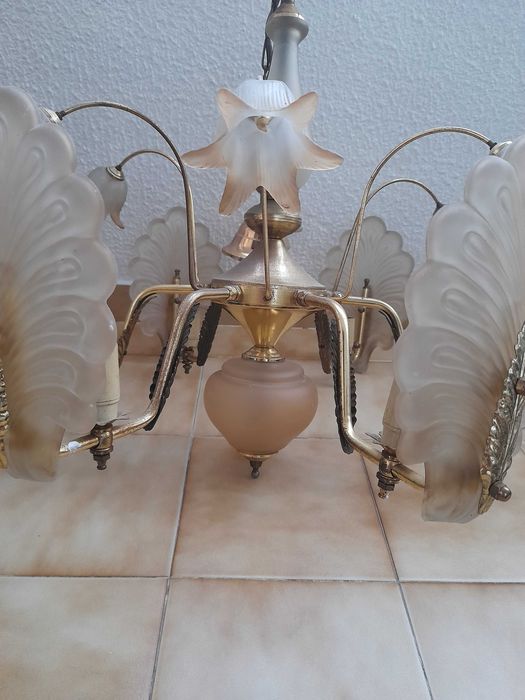 Iluminação candeeiro antigo anos 80