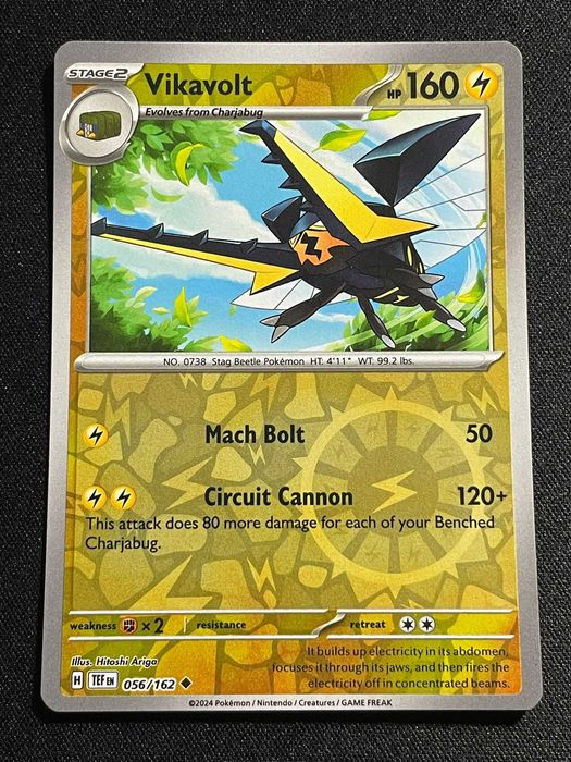 Carta Pokémon Vikavolt 56/162 Temporal Forces