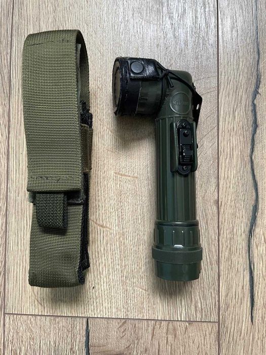 latarka kątowa Mil tec US z pokrowcem turystyczna