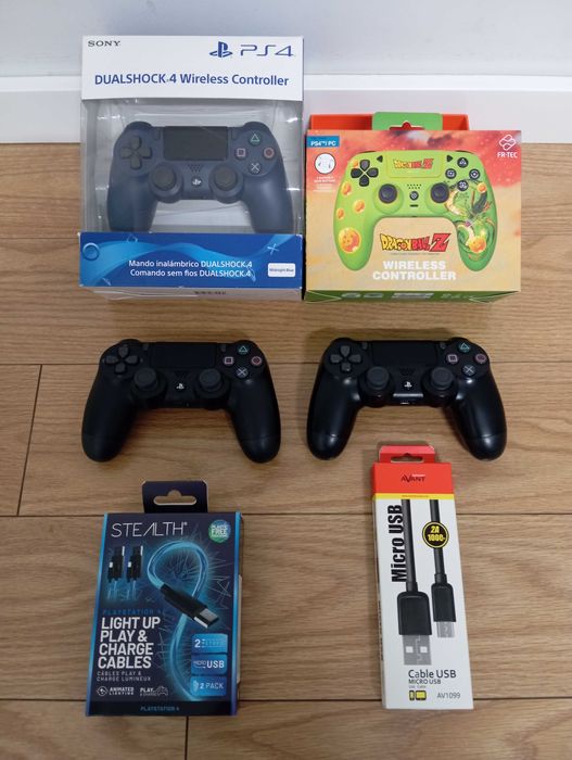 Comandos originais Sony PS4 PlayStation 4 (retomo jogos PS1 PS2 PS3)