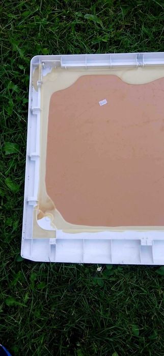 Blat plastikowy biały bardzo dobry stan , idealny na stolik 60x54x3cm