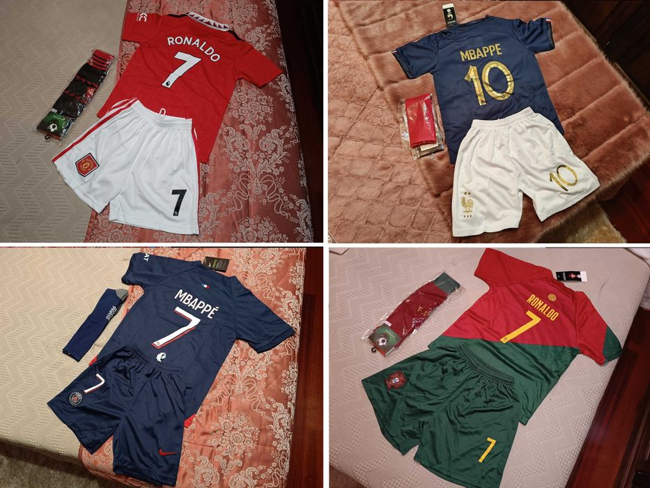 Camisola Criança RONALDO Equipamento PORTUGAL Alternativo | NOVO