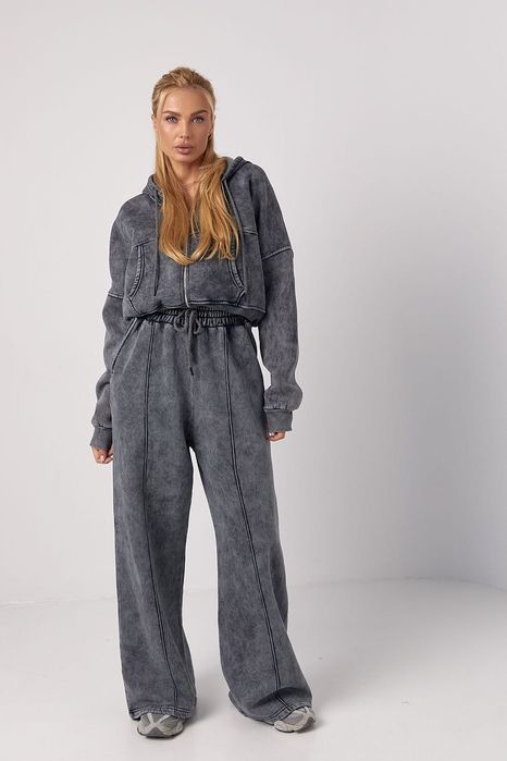 Жіночий СПОРТИВНИЙ КОСТЮМ з худі на блискавці