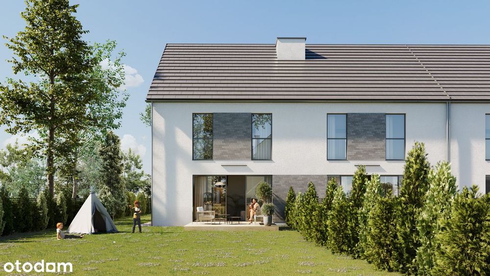 Segmenty z garażem oraz ogrodem w malowniczych Kozienicach