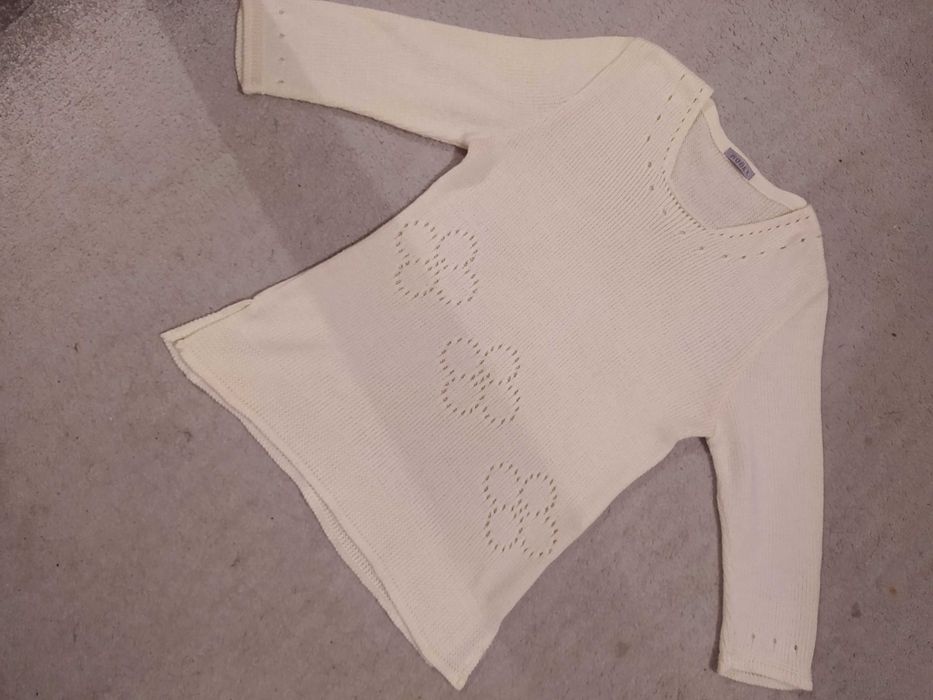 Tunika sweter z dzianiny ażurowy XL bdb stan