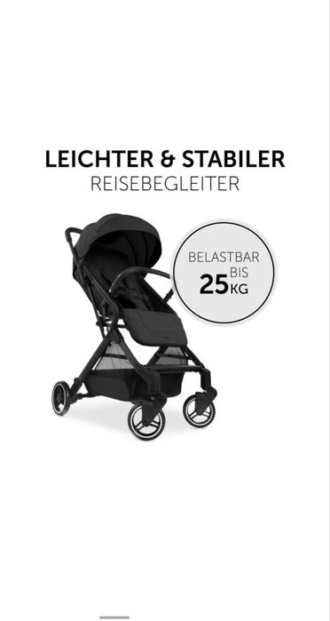 Прогулянкова коляска hauck travel n care (black)
