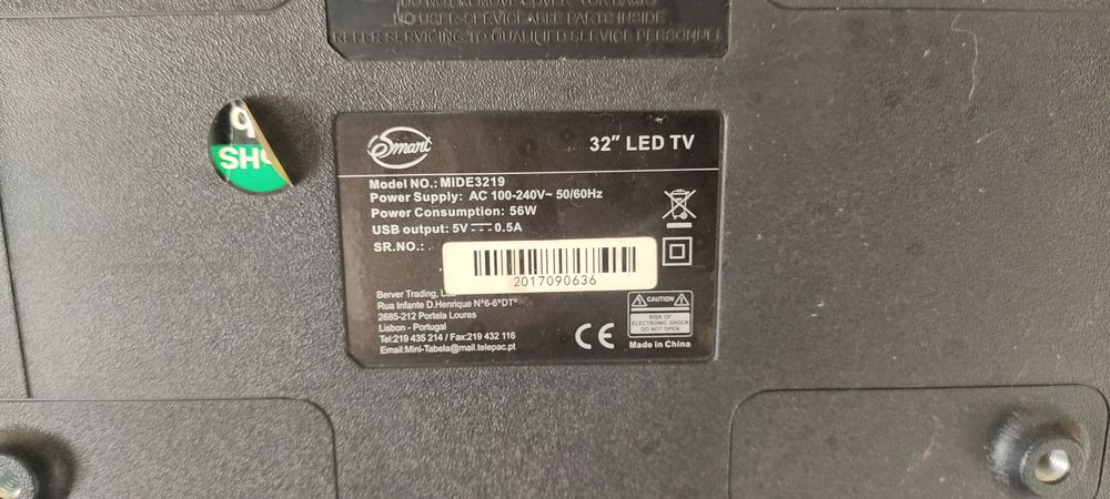 TV E Smart 32"Led(PARA PEÇAS)