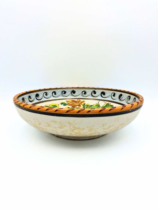 Włoska misa ceramiczna sgraffito 25,5 cm 5011/26 lata 60-70 Italy