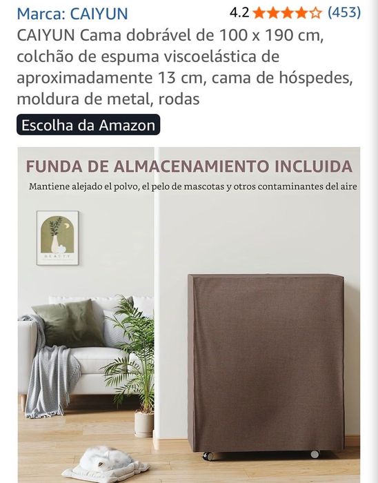 Vendo cama dobrável para uma pessoa