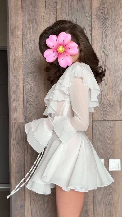 Сукня-комбінезон з рюшами