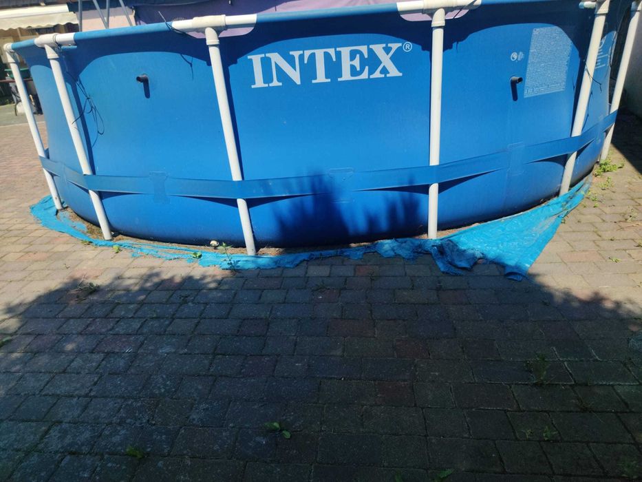 Basen stelażowy Intex 4,6m używany