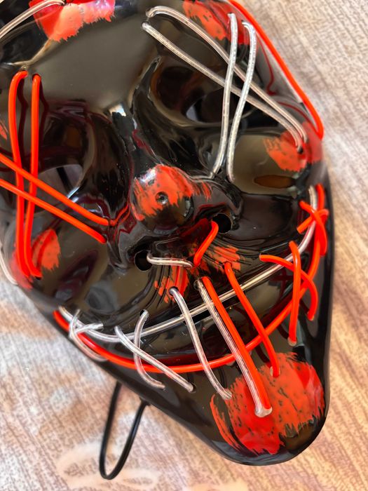 Máscara nova Halloween/Carnaval LED