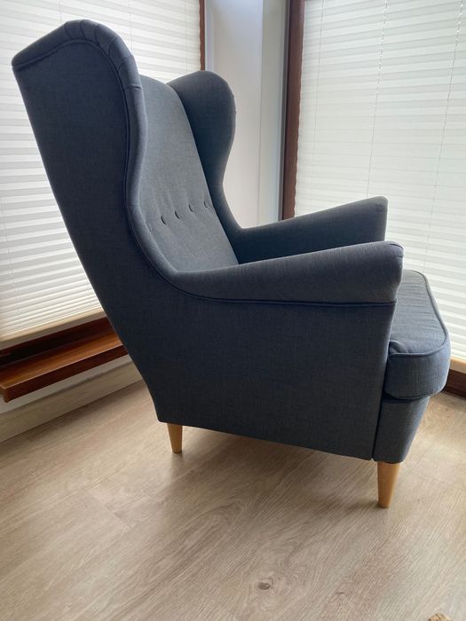 Fotel Ikea Strandmon - szary