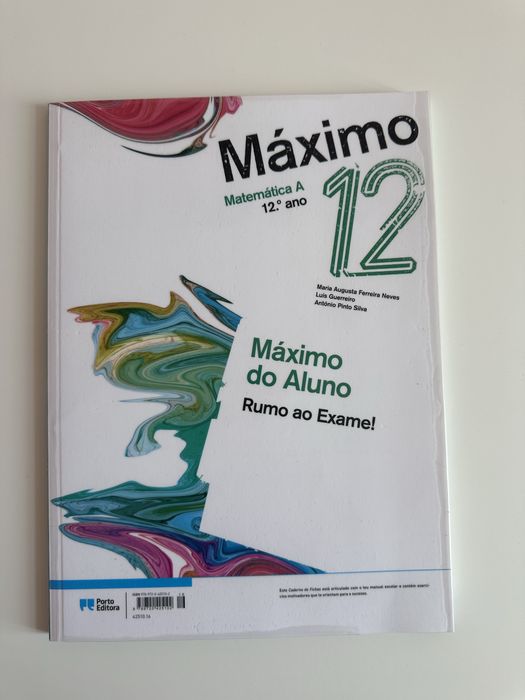 Manual de Matemática 12 ano “Máximo” 3 partes e Caderno de Atividades