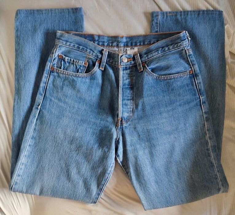 Calças Levis 501 como novas W31 L34 Jeans para homem Levi Strauss