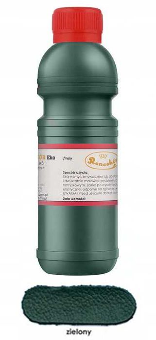 RENOSKÓR farba lakier do skóry Zielony 200ml