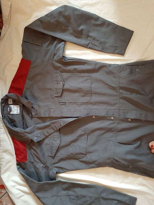 Kombinezon płótno, szary,  BERENDSEN