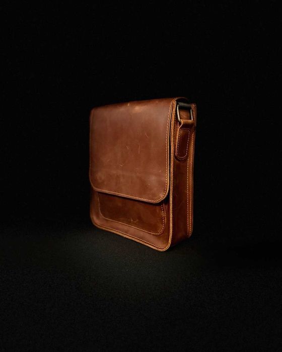 Подарунок чоловіку хлопцю батьку сумка чоловіча з натуральної шкіри