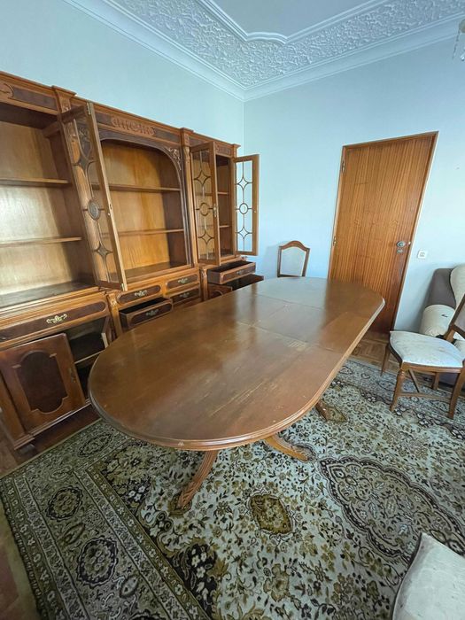 Conjunto de Sala em Madeira Anos 90