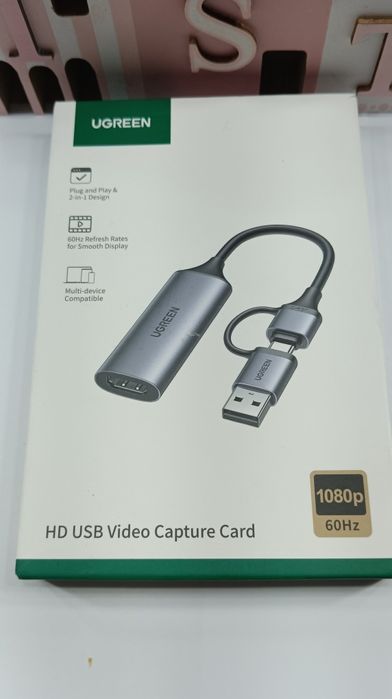UGREEN Угрін  HD USB Video Capture Card .Карта відеозахоплення UGREEN