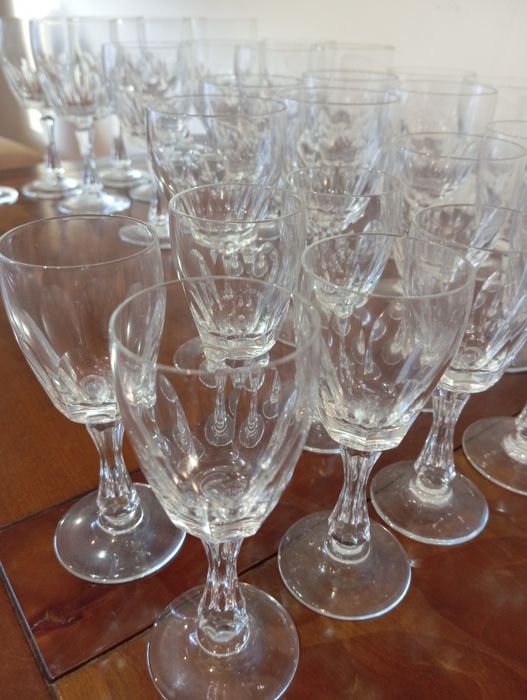 Copos cristal Tiffin-Franciscan vintage