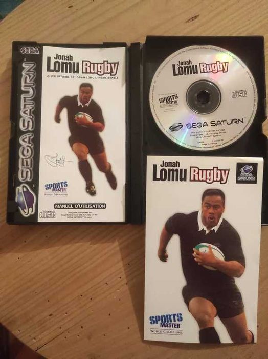 Jogo Jonah Lomu Rugby - Sega Saturn - Completo - Testado