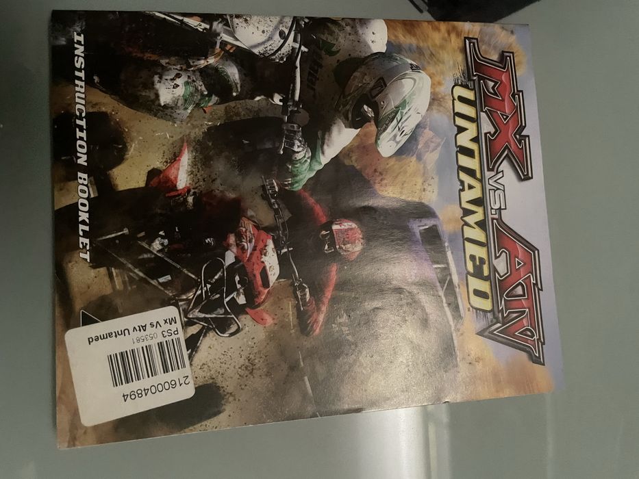 Manual jogo Ps3 Mx Vs Atv Untamed