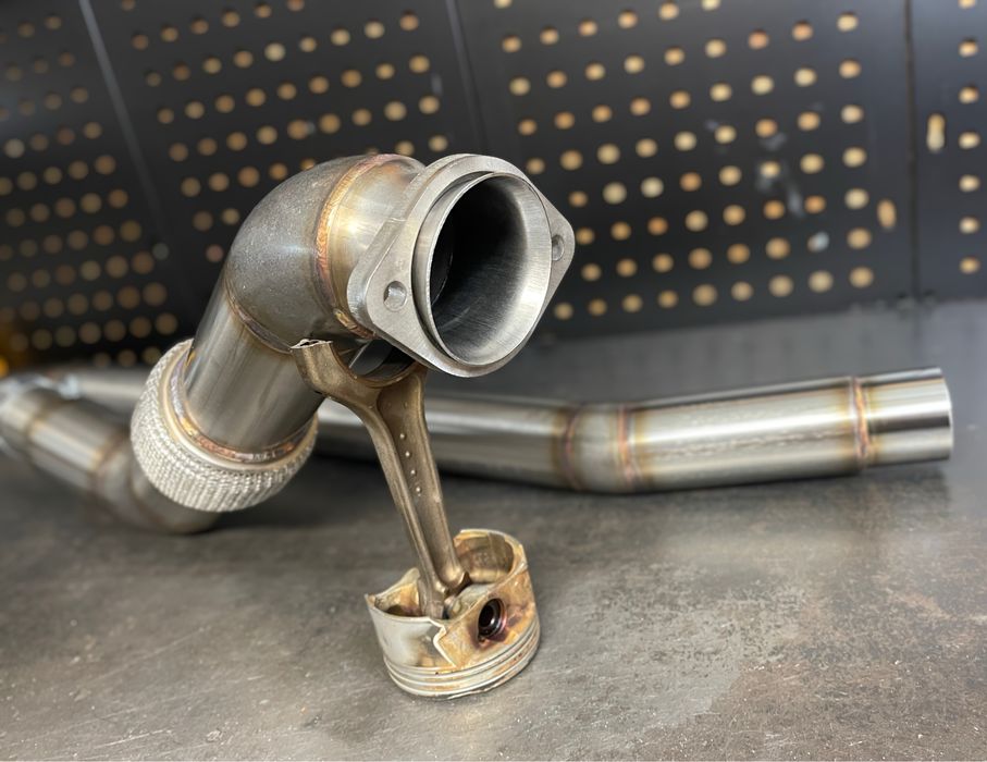 Downpipe 3” BMW e39 525d 530d m57 pełny decat
