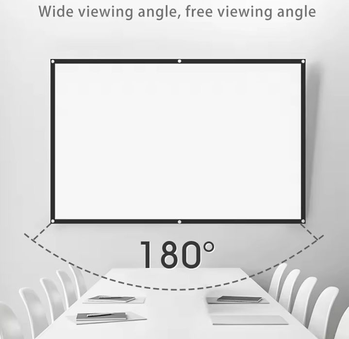 60 - 150 Экран для проектора белый MIXITO 1080P,3d 4K 16 : 9